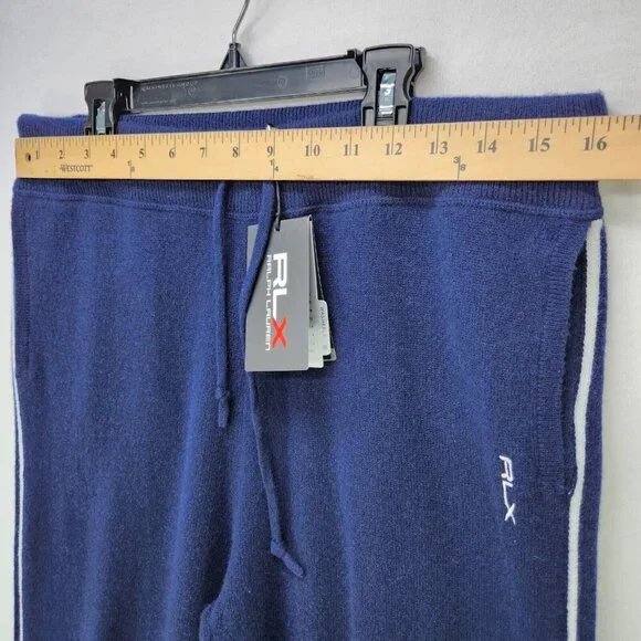 Ralph Lauren RLX Washable 100% Cashmere Golf Pant Jogger Sweatpants Women Medium - Picture 6 of 13